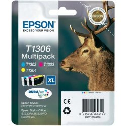 EPSON T1306 multipack 3 kusy CMY, vysokokapacitní + dárek