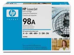 HP 98A, 92298A, black, 6 800 stran, originál