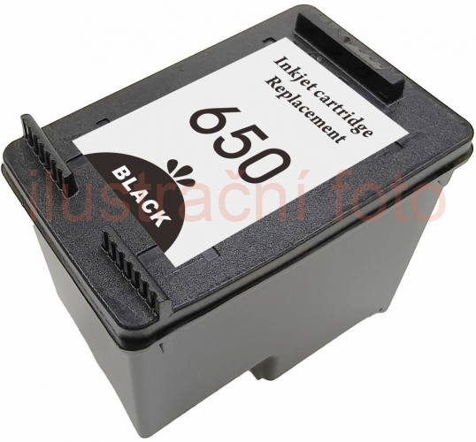 HP 650XL - Black, CZ101AE, 24ml vysokokapacitní