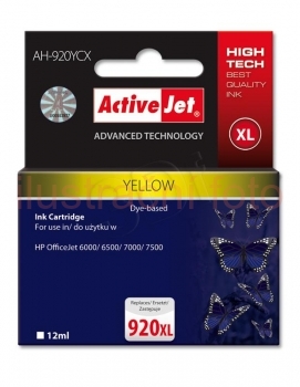 HP 920XL, CD974AE, yellow, vysokokapacitní