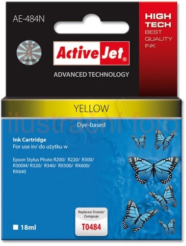 Epson T0484, yellow, 17ml, chip, nový