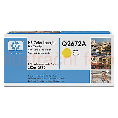 HP 309A, Q2672A, CLJ 3500/3550/3700, yellow, 4000 stran, originál